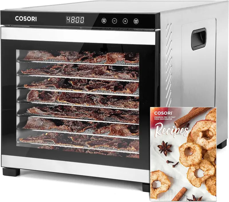 COSORI Large-Capacity Food Dehydrator  600W Unit with Expanded 6.5″ Drying Area