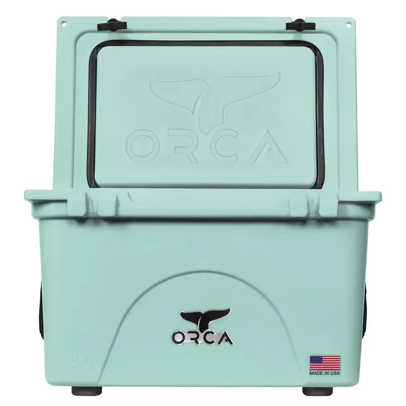 ORCA 40-Quart Hard-Sided Cooler  Rugged Insulated Ice Chest with 7-Day Ice Retention, Seafoam Green (2026)