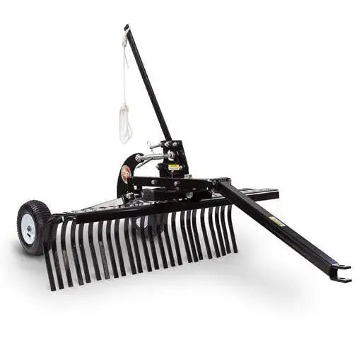 48-Inch Tow-Behind Landscape Rake for Grading, Leveling, and Debris Removal