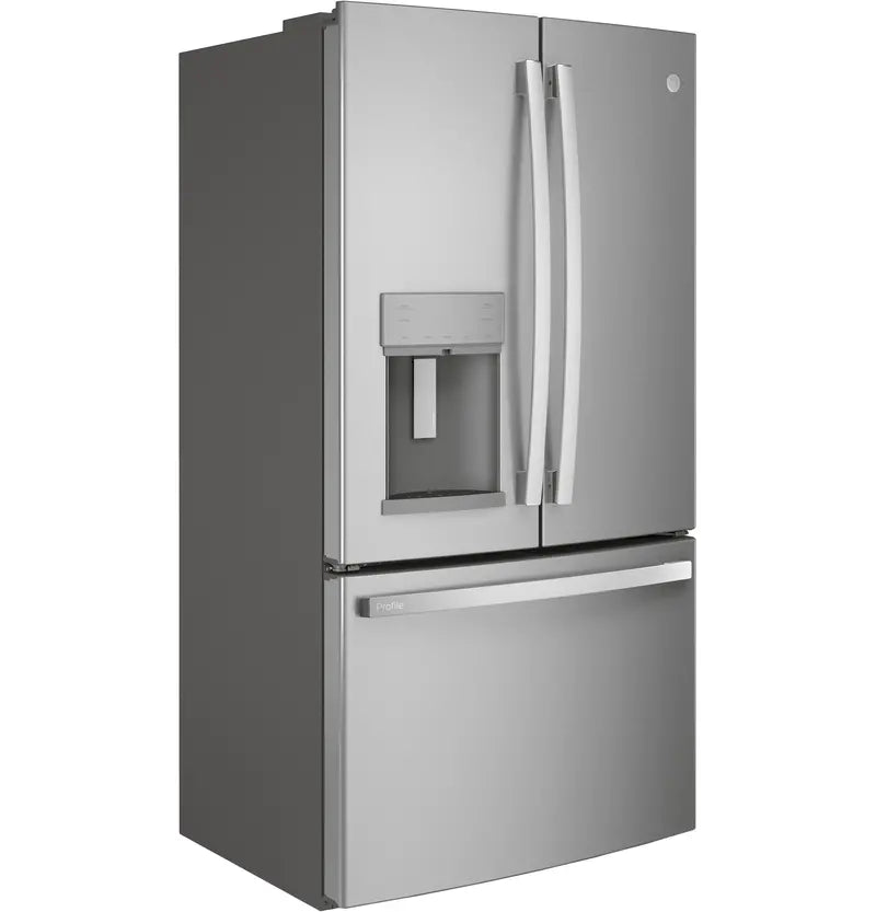 GE Profile ENERGY STAR French-Door Refrigerator | 27.7 Cu. Ft. Fingerprint-Resistant Counter-Depth Model with Advanced Cooling & Smart Features