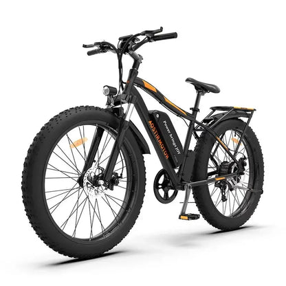 26-Inch Adult Fat-Tire Electric Mountain Bike  48V/13Ah/750W Motor, 7-Speed Drivetrain, Black S48 Frame