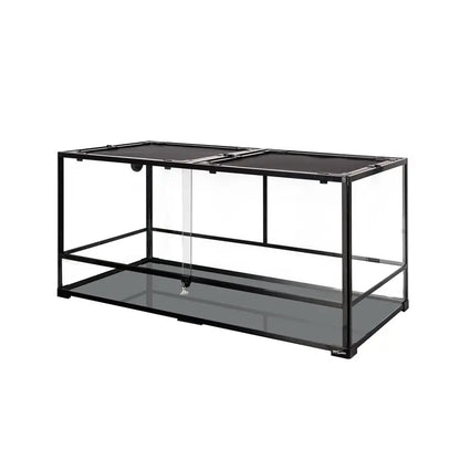REPTIZOO 120-Gallon Extra-Large Glass Reptile Enclosure with Spacious Layout