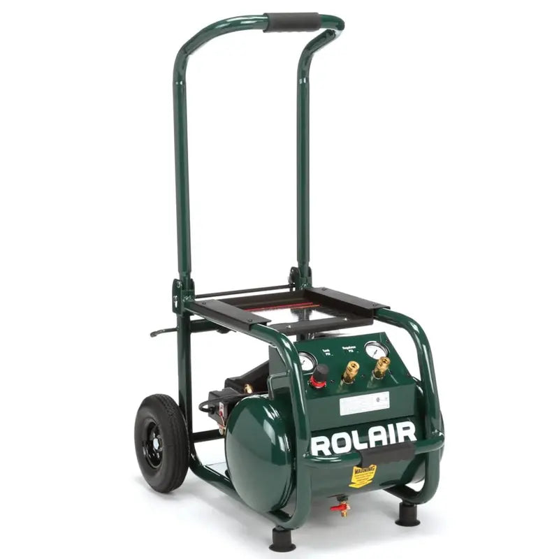 5.3-Gallon Portable Electric Tire Inflator & Air Compressor  Wheeled 120 PSI Unit for Automotive and Workshop Use