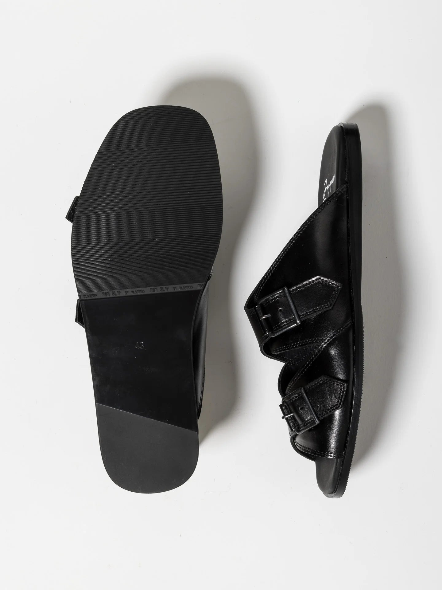 ALLY SANDAL POLISHED CALF BLACK