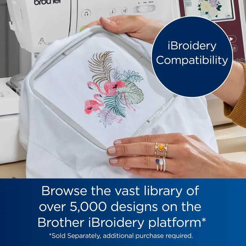 Brother SE725 Sewing & Embroidery Machine  Includes Artspira App and 50 Built-in Designs