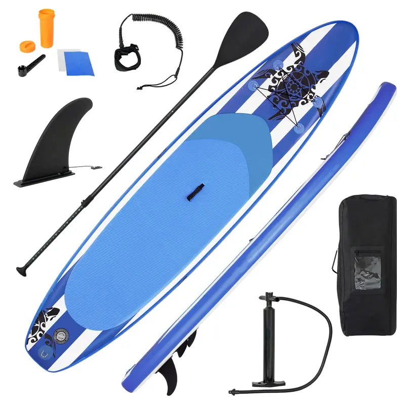 10.5- or 11-Foot Inflatable SUP  6.5-Inch Thick Stand-Up Paddle Board with Carry Bag