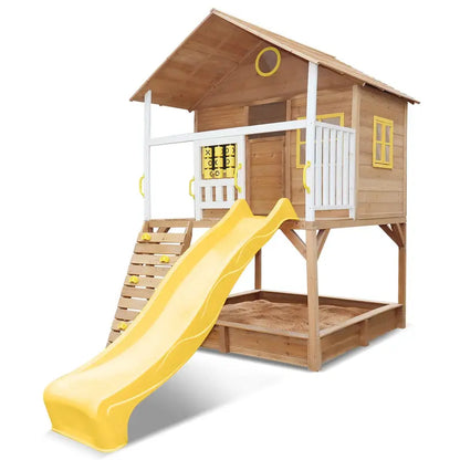 Lifespan Warrigal Kids’ Cubby House  Bright Yellow Slide & Durable Outdoor Play Structure