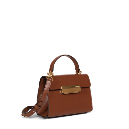 Mini Capucine - Cuir Box Camel
