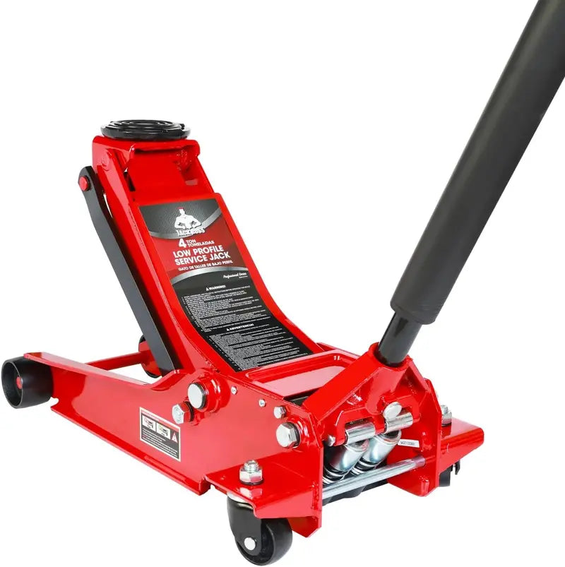 Low-Profile 3-Ton Racing Floor Jack  Dual-Piston Lift, Aluminum-Steel Build, 3.94″18.31″ Range