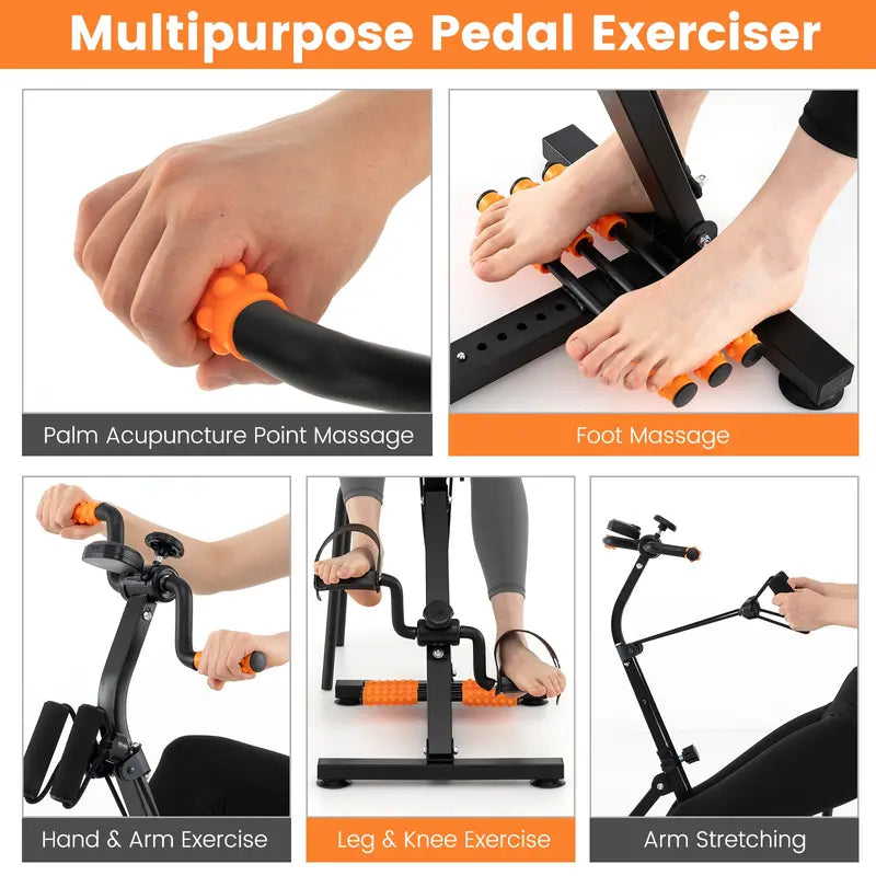 Low-Impact Pedal Exerciser for Seniors  Hand & Foot Use