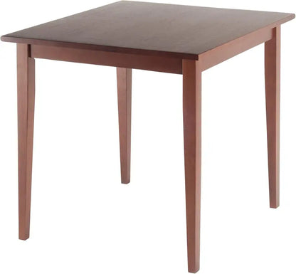 Antique Walnut Square Groveland Dining Table — Solid Wood Design for Traditional or Transitional Interiors