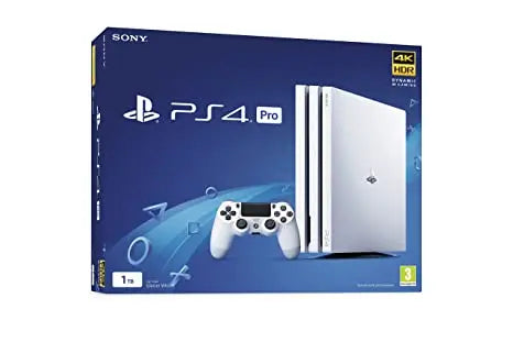 PlayStation 4 Pro Console  1TB Storage, White Model