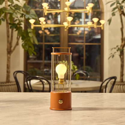 The Muse 2.0 Portable Lamp in Claycourt Orange