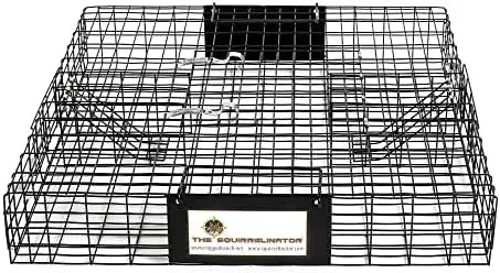 Rugged Ranch Squirrelinator Live Trap  Dual-Door, Heavy-Gauge Wire Cage for Humane Squirrel Relocation