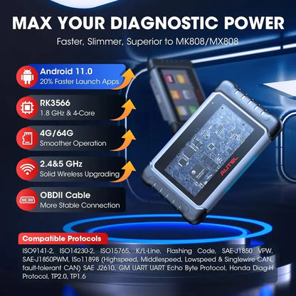 2024 Bidirectional Diagnostic Scanner  MK808BT Pro / MX808S / M808Z with FCA AutoAuth, Active Tests & 28+ Service Functions