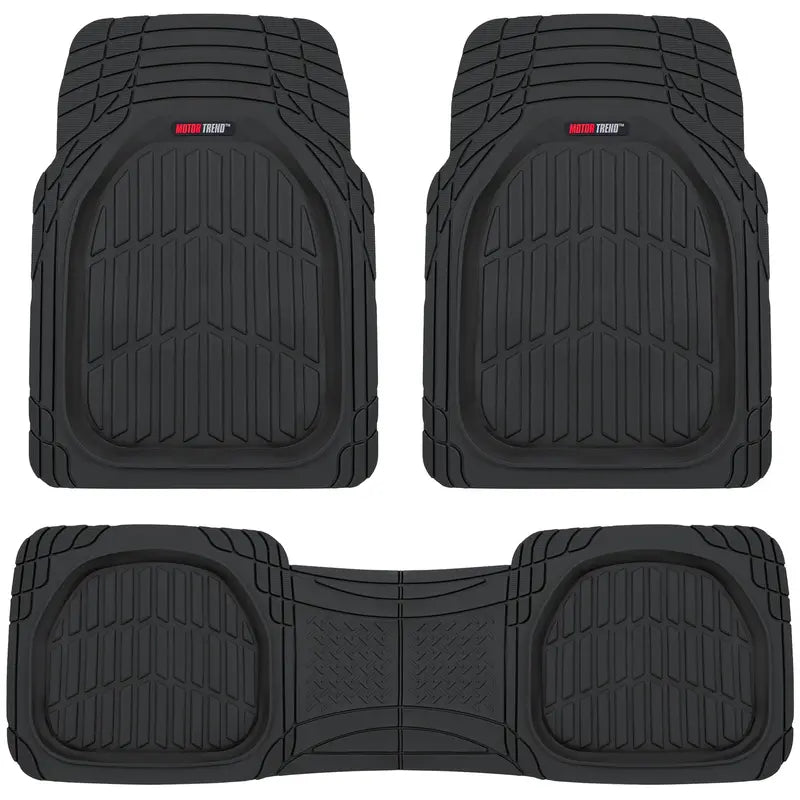 Motor Trend FlexTough Contour  Deep Dish Heavy Duty Rubber Car Floor Mats