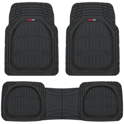 Motor Trend FlexTough Contour  Deep Dish Heavy Duty Rubber Car Floor Mats