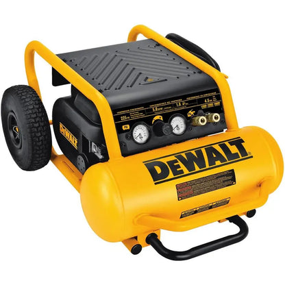 DEWALT HEAVY-DUTY 200PSI, 4.5 GALLON ELECTRIC WHEELED COMPRESSOR (D55146)
