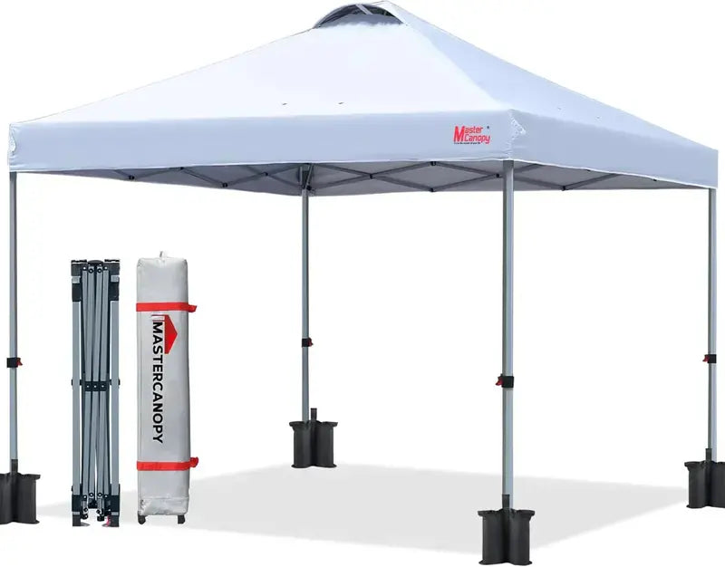 10×10 Black Pop-Up Canopy Tent  Durable Instant Shelter with Roller Bag for Transport