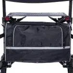 Heavy-Duty Rollator Walker for Seniors  Reinforced Steel Frame, Large Wheels, Adjustable Height & Seat