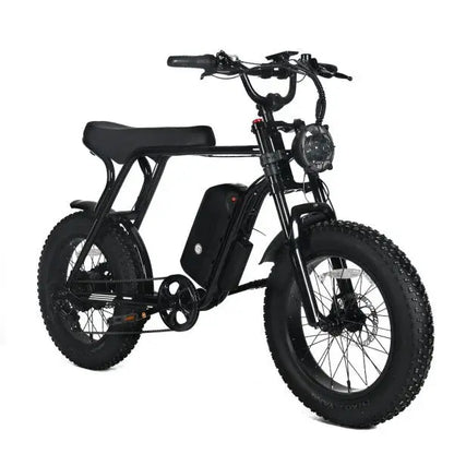 High-Performance Electric Mountain Bike  1000W Motor, 48V 20Ah Removable Battery, 45mph Top Speed, 20″x4.0″ Fat Tires, Shimano 7-Speed