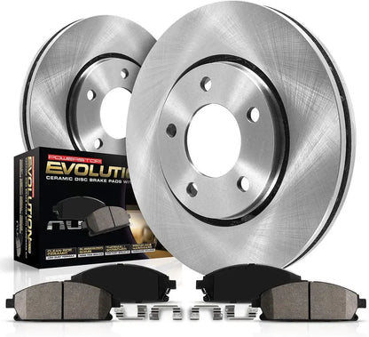 Autospecialty Front Replacement Brake Kit-OE Brake Rotors   Ceramic Brake Pads