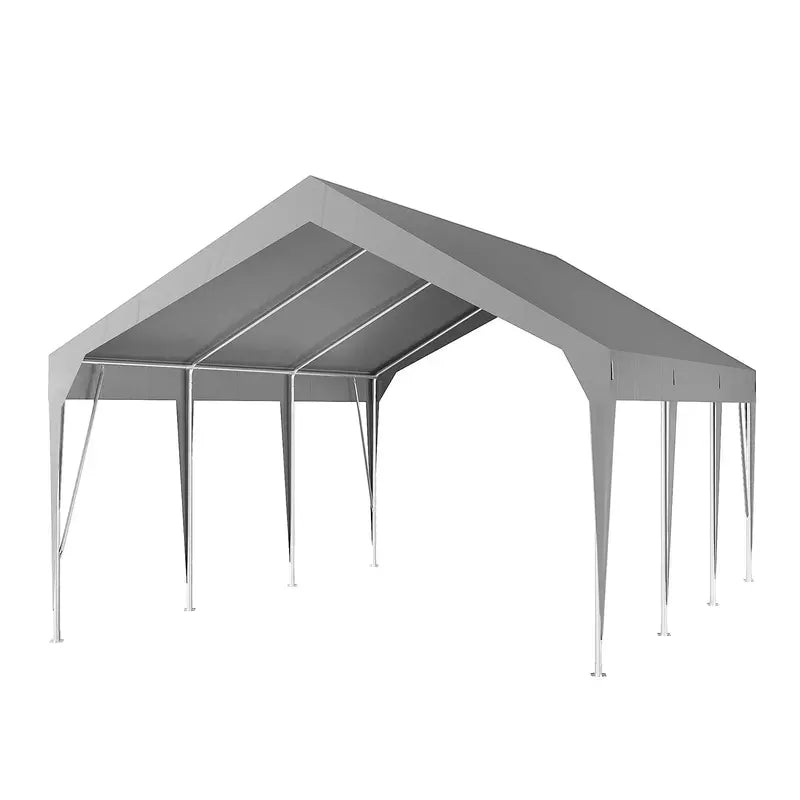 Heavy-Duty 10×20 ft Portable Carport with UV-Resistant, Waterproof Canopy