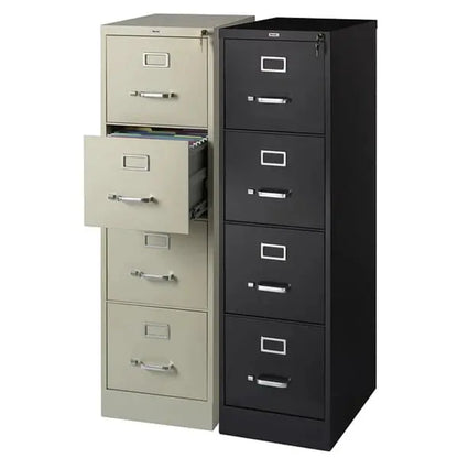 Hirsh Commercial 22D Letter-Sized Vertical File Cabinet  4-Drawer Steel Office Storage Unit