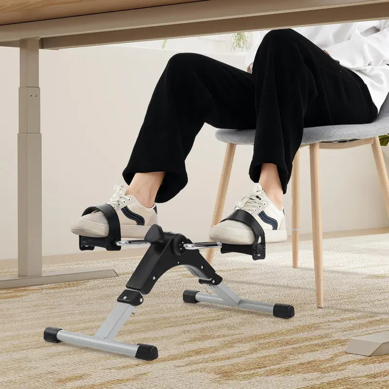 Compact Under-Desk Pedal Exerciser for Low-Impact Arm and Leg Fitness