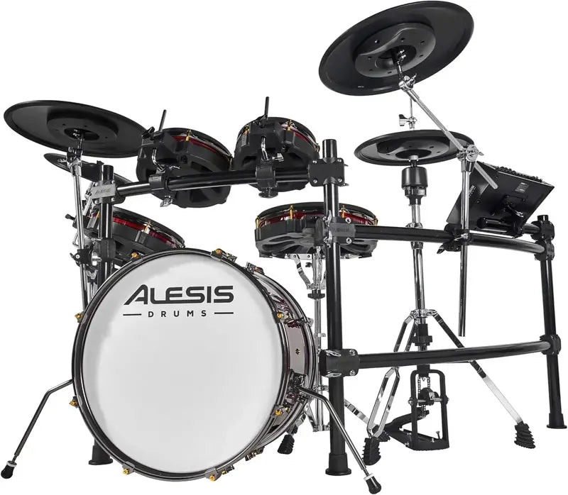 Alison Strata Prime Electronic Drum Kit  Touchscreen Interface & Dual-Zone Mesh Heads