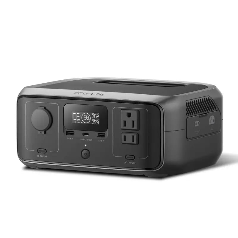 EcoFlow RIVER 3 Portable Power Station  245Wh LiFePO4 Battery with Solar Charging Support