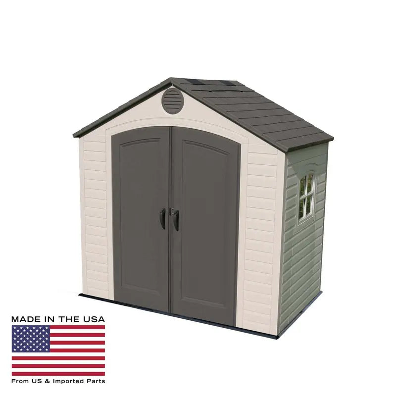 Lifetime Outdoor Storage Shed 8×5 ft  Durable HDPE with Steel Reinforcement, Weather-Resistant