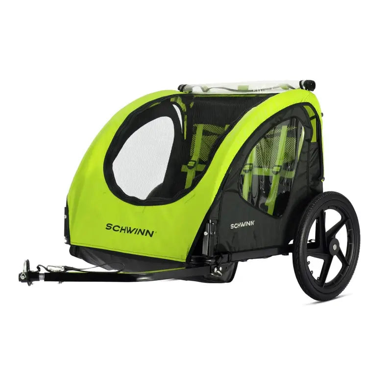 Schwinn Shuttle Compact Foldable Bike Trailer for Kids & Gear