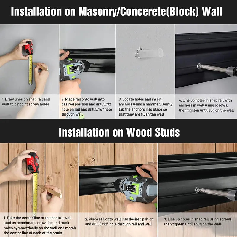 WORKPRO Heavy-Duty 64″ Wall-Mount Garage & Garden Tool Organizer Rack