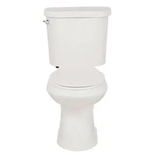 Glacier Bay High-Efficiency Toilet  2-Piece Elongated Design, 1.28 GPF Single Flush, White Finish