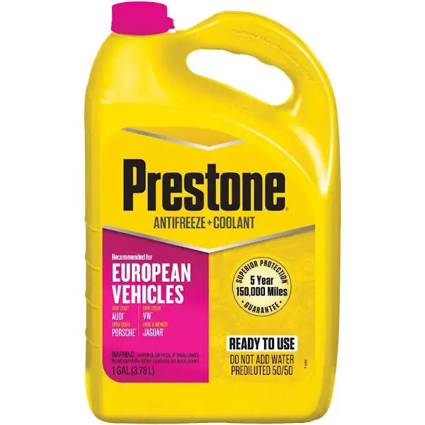 Prestone European Pink Antifreeze 1 Gal AF6400  Ready to Use