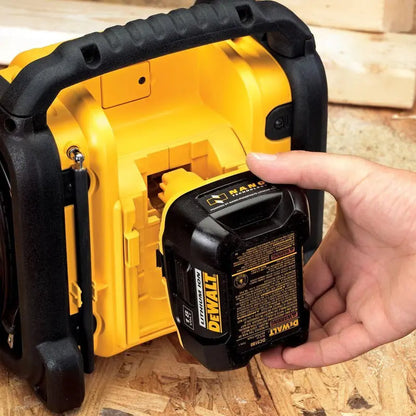 2025 DEWALT 20-Volt MAX Compact Worksite Radio — Dual Power (Corded/Cordless) Support