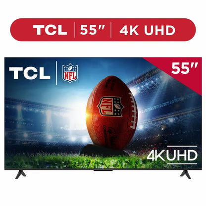TCL 55-Inch 4-Series 4K UHD Smart TV with Roku, HDR, Voice Remote, and Quad HDMI Ports