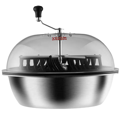 Manual Herb Trimming Kit  Stainless Steel Rotary Trimmer, Transparent Cover, Foldable Drying Rack, and Handheld Tool