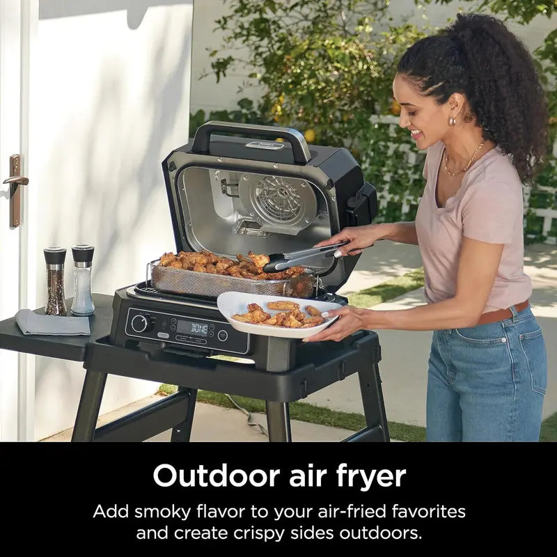 OG701 7-in-1 Electric Pellet Grill & Smoker  Portable All-in-One Outdoor Cooking System