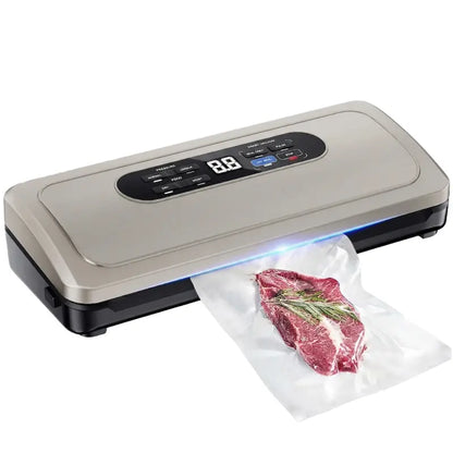 10-in-1 Vacuum Sealer with Built-In Bag Cutter, Roll Storage, and Seal Modes