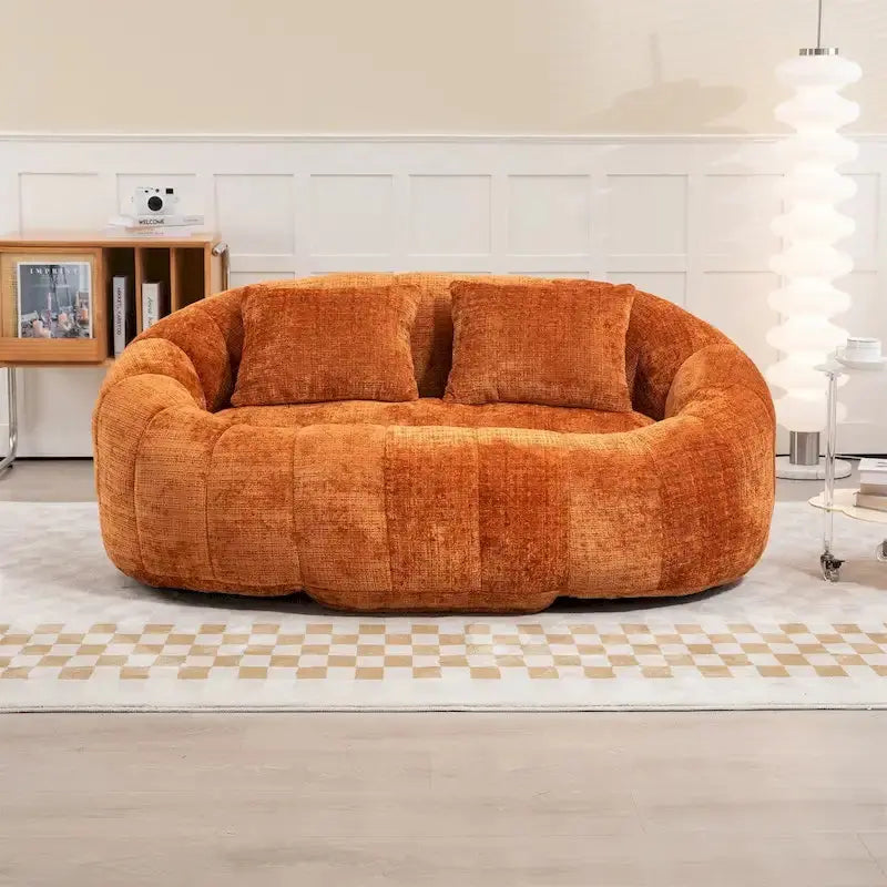 Adult Bean Bag Chair  Multi-Color Lounge Sofa for Casual Home or Dorm Use