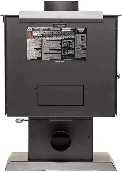 Ashley Hearth AW1120E-P EPA-Certified Wood Stove  68,000 BTU Output, Pedestal Base, Heats Up to 1,200 Sq. Ft.