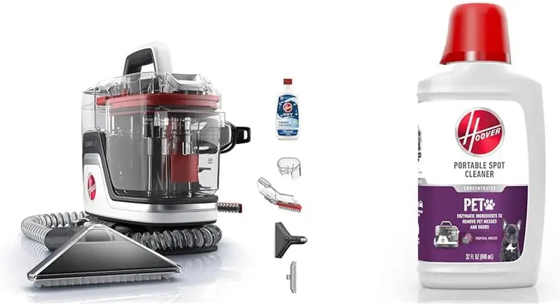 Hoover CleanSlate Plus Spot Cleaner  Portable Carpet & Upholstery Extractor with Strong Suction