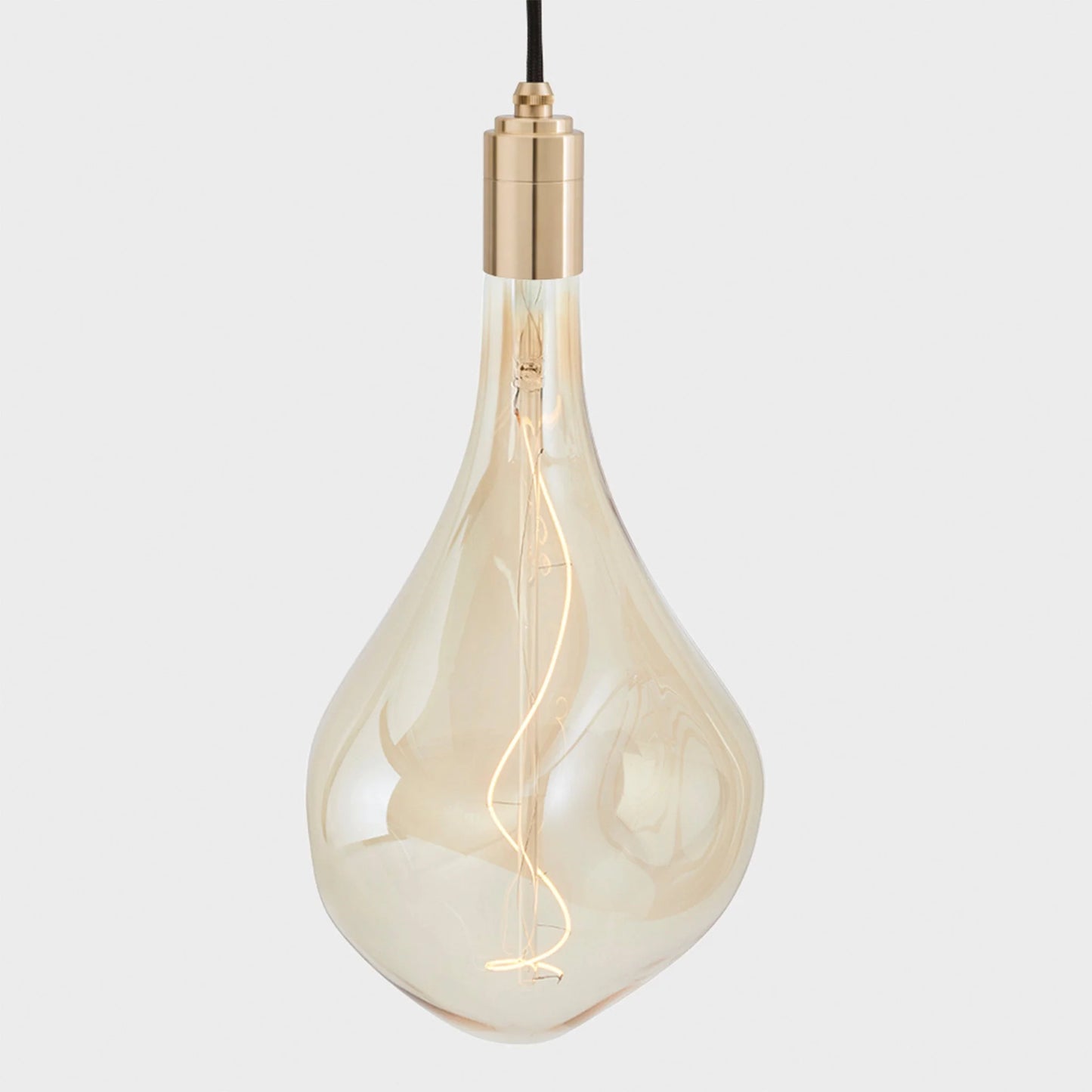 Nine Pendant in Brass + Voronoi III