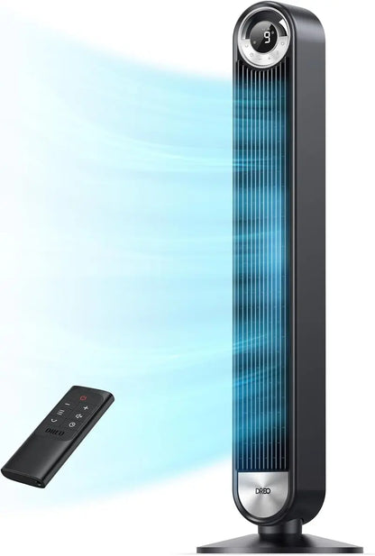 DREO T2 S 42″ Cruiser Pro Tower Fan: 90° Oscillation, Ultra-Quiet 20dB Sleep Mode, DC Motor, Wi-Fi/APP/Voice Control & 12H Timer
