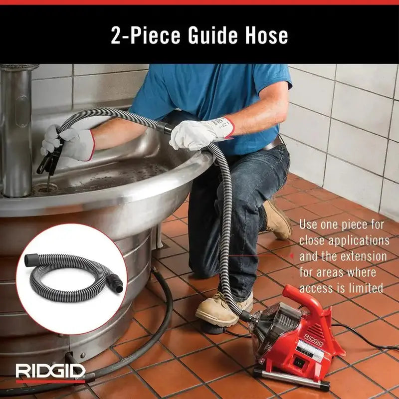 RIDGID PowerClear Drain Snake  120V Heavy-Duty Auger for Sinks, Showers &amp; Tubs (Model 55808)