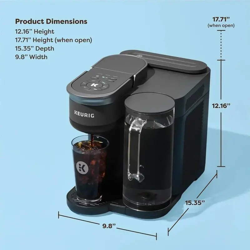 K-Brew+Chill Single-Cup Brewer: Hot & Iced Coffee Maker with 70 oz Detachable Water Reservoir