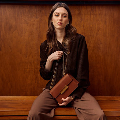Alma - Cuir Box Camel
