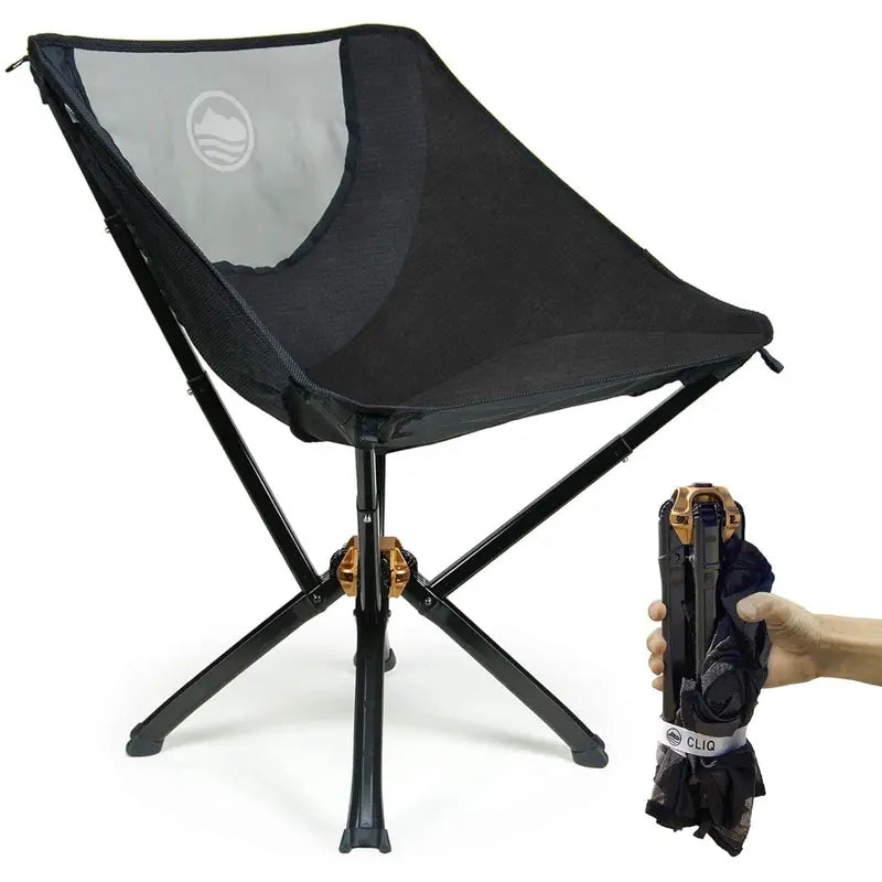 CLIQ Ultra-Lightweight Folding Camping Chair  300 lb Capacity, Portable & Durable